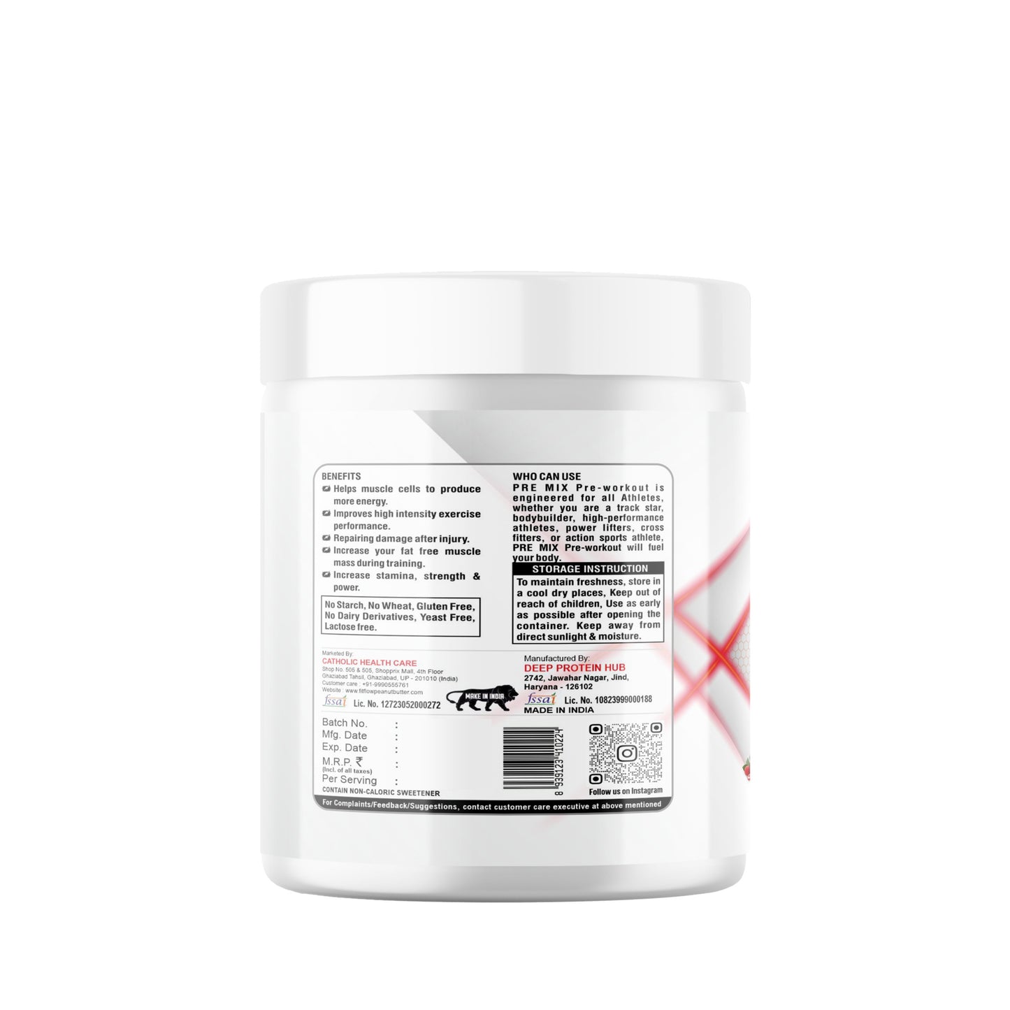 Pre-Workout Supplement | Boost Energy & Focus | Enhanced Performance | 30 Servings | Fruit Punch Flavor