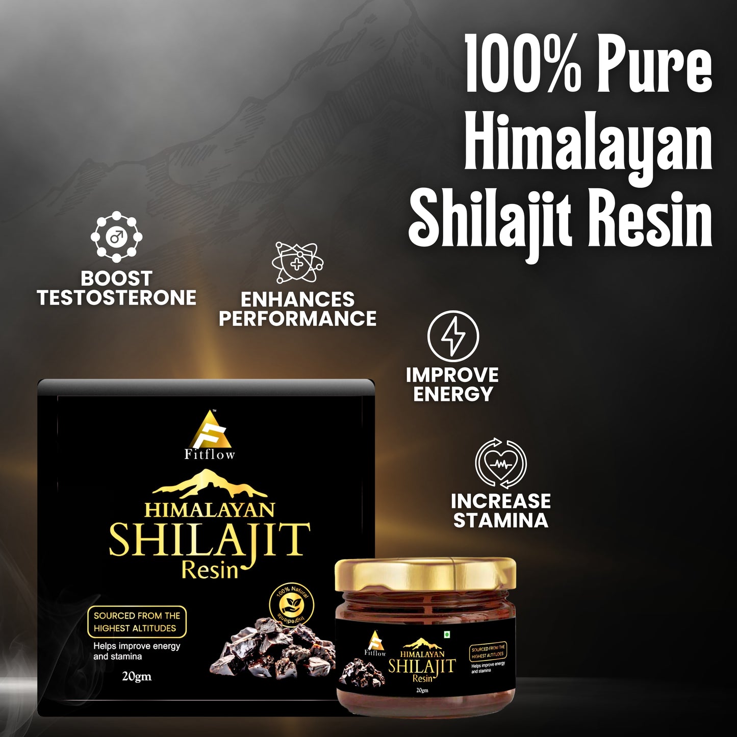 Himalayan Shilajit Resin – Boost Stamina, Strength & Immunity Naturally