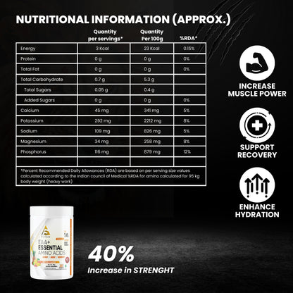 EAA+ (Essential Amino Acids) | 400g | Boost Muscle Growth & Recovery