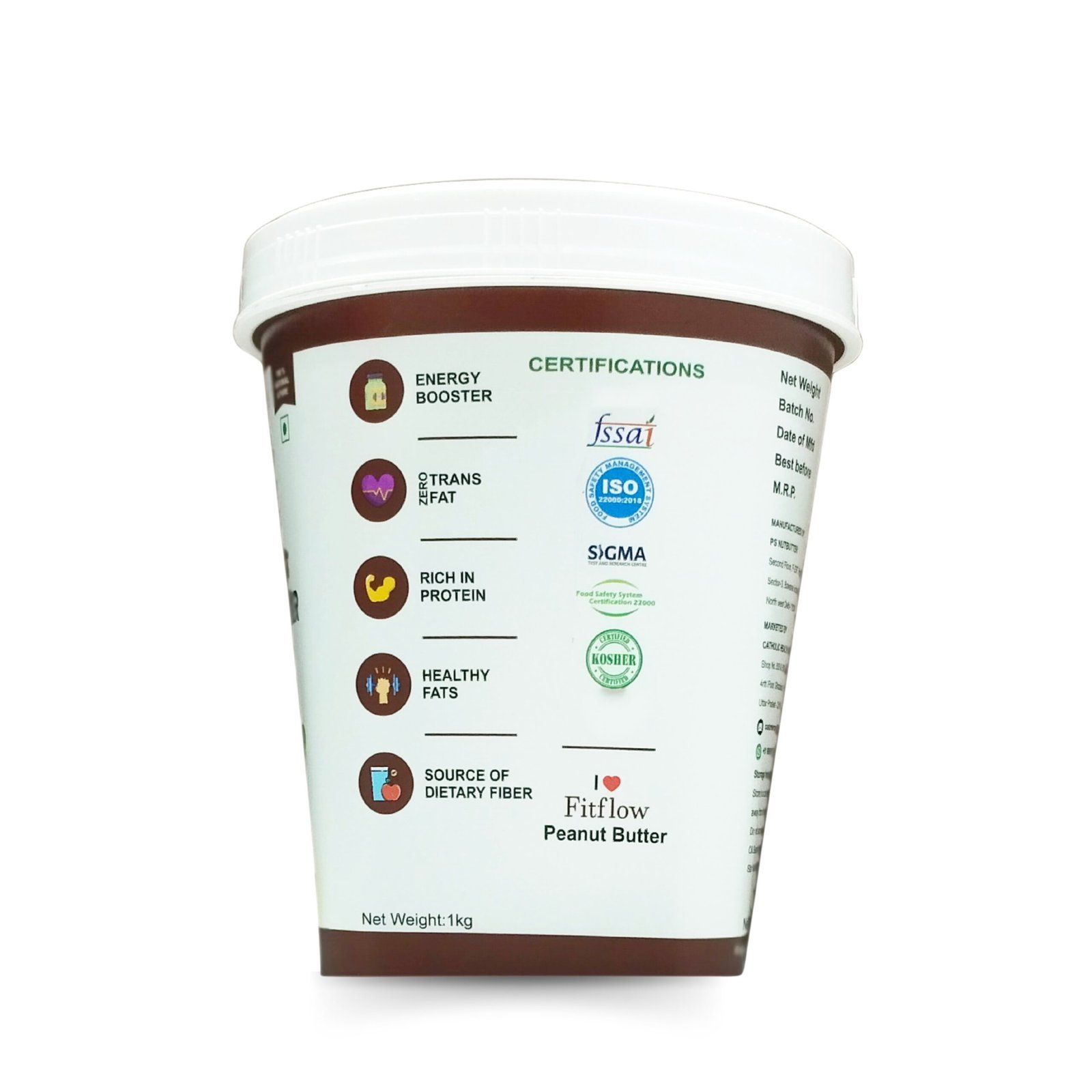 Fitflow Chocolate Peanut Butter (1kg) - Image 2
