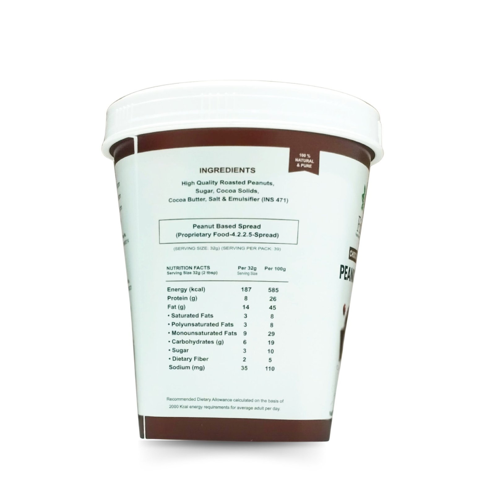 Fitflow Chocolate Peanut Butter (1kg) - Image 4